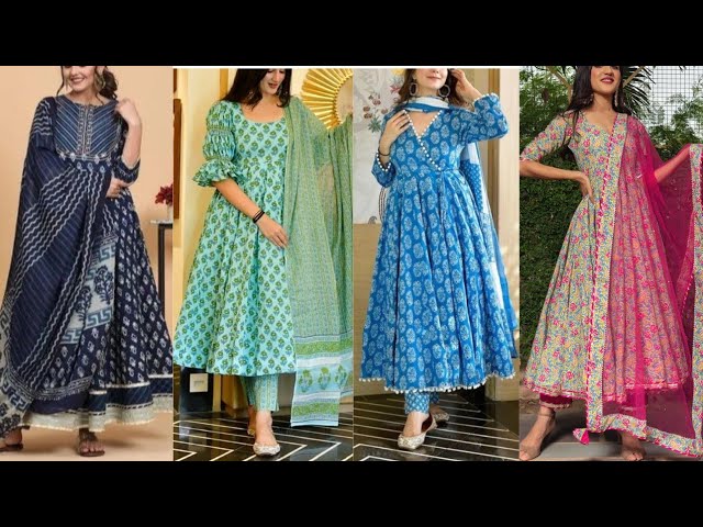 summer printed Long cotton frock designs with buy link in description -  YouTube