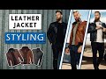 How to STYLE LEATHER JACKETS || Style Tips for Men