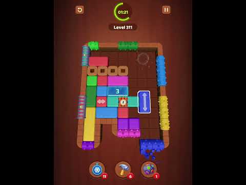 Toughest Level Yet!! Wood Block Jam Level 311! #games #wordpuzzlegame #gaming #woodblockjam