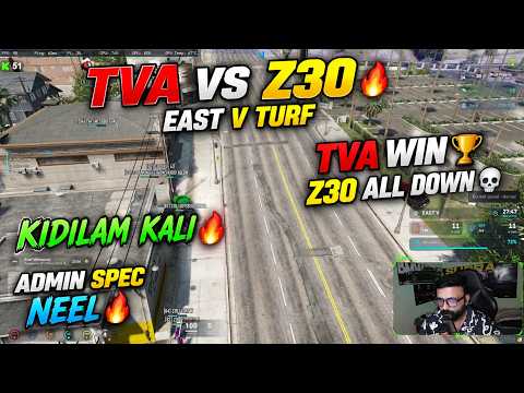 TVA VS Z30 🔥 EAST V TURF | TVA WIN 🏆 | KIDILAM KALI 🔥 | ADMIN SPEC | NEEL🔥
