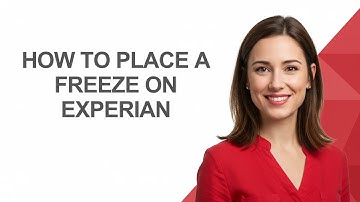 How to Place a Freeze on Experian - AshleyHowTo