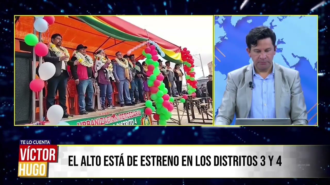 EVA COPA INAUGURA OBRA QUE UNIRÁ DOS DISTRITOS DE EL ALTO