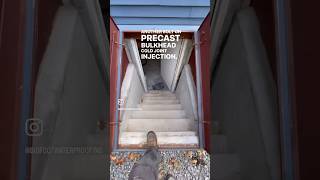 Pre Injection Walkthrough | Bolt-on Precast Bulkhead | Bigfoot Waterproofing #basementwaterproofing