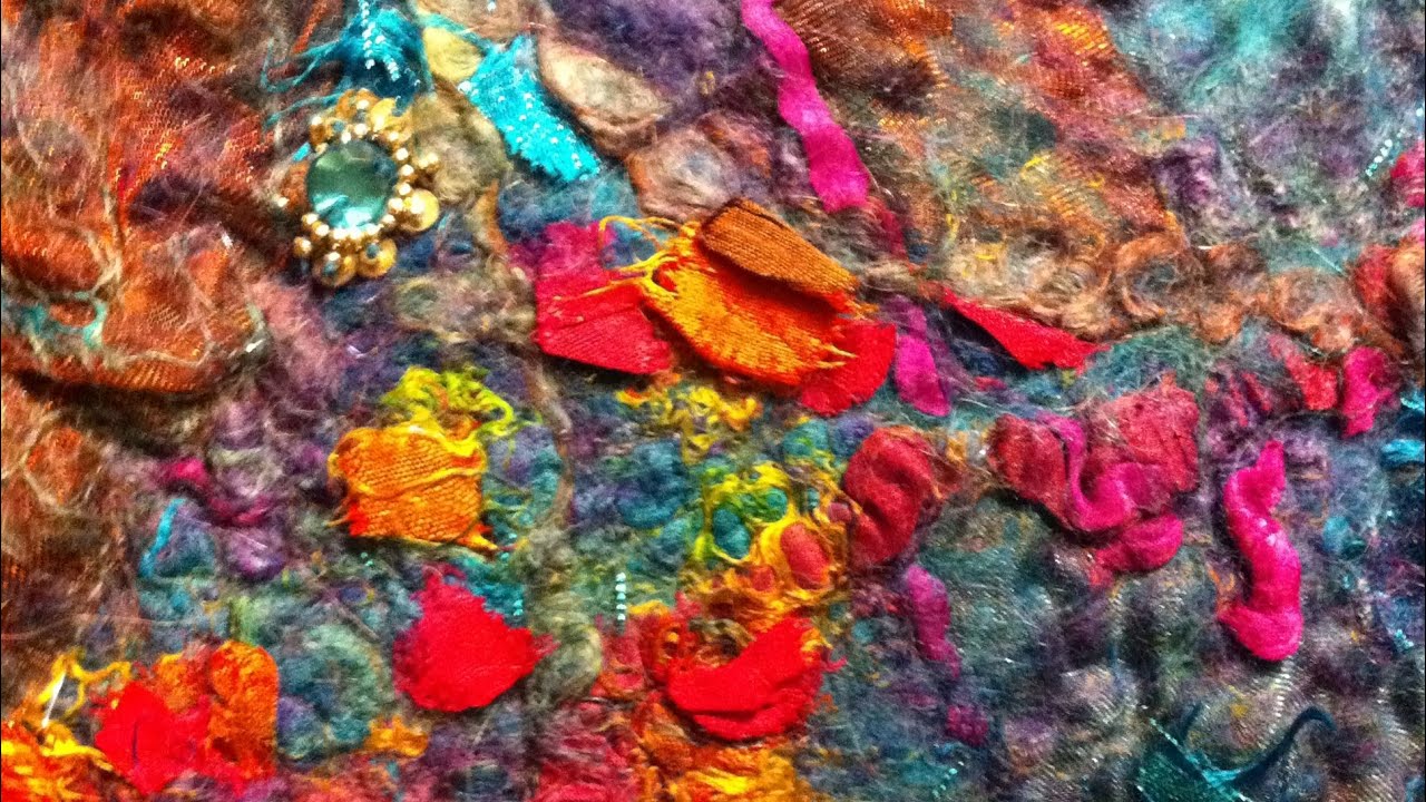 Простой мастер-класс по изготовлению мокрого войлока в осеннем стиле.