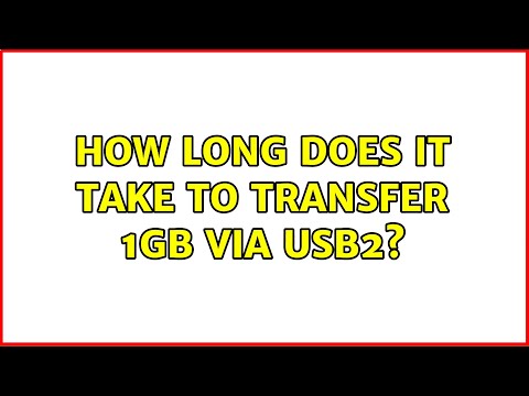 Video: Quanto tempo ci vuole per trasferire 1 GB su Gigabit Ethernet?