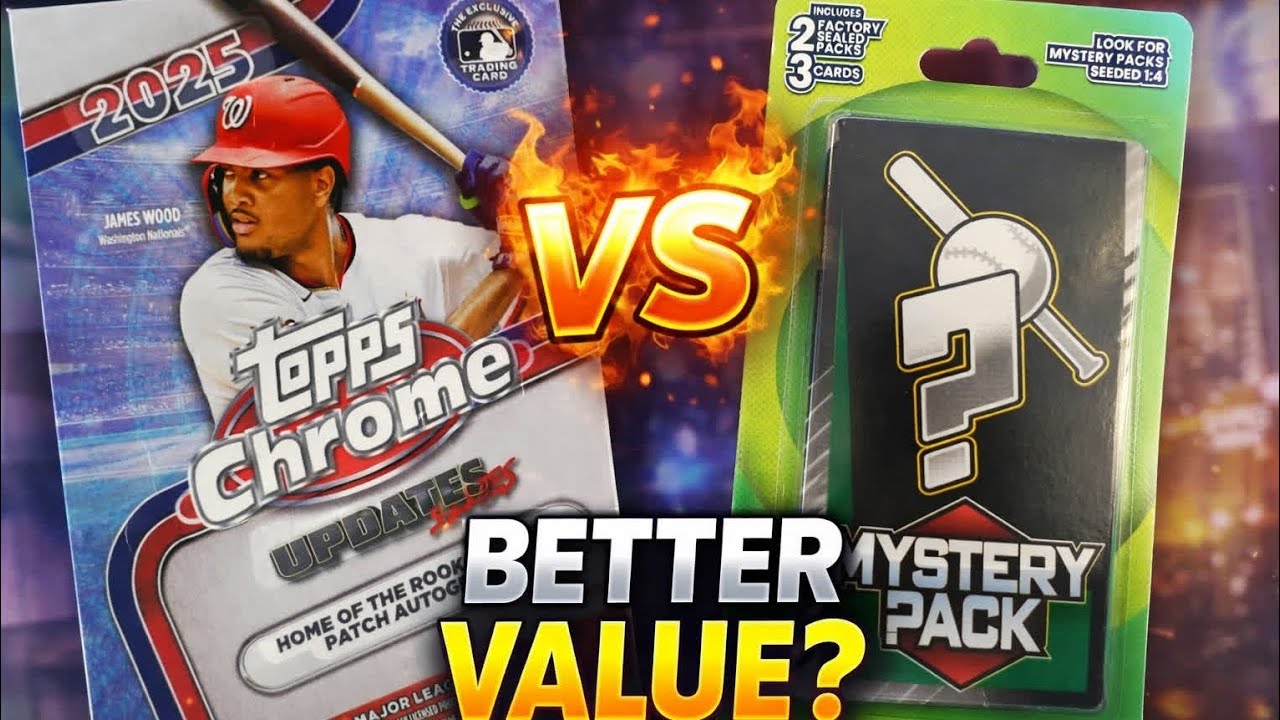 Битва за 40 долларов! Наборы-сюрпризы Walgreens против набора Topps Chrome Update Blaster 2025 го...