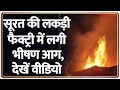 Surat Factory Fire News: सूरत की लकड़ी फैक्ट्री में लगी भीषण आग | Breaking News | Zee News
