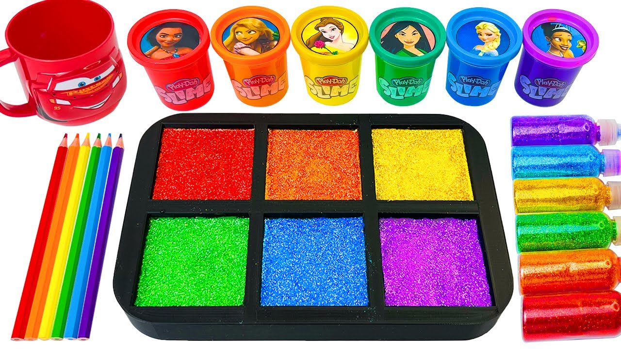 Satisfying Video l How To Make Rainbow Glitter Lollipop Candy FROM ...
