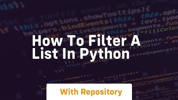 How to filter a list in python