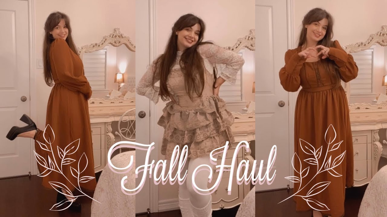 styling dresses with fall fashion essentials; romwe haul ☕️🍂