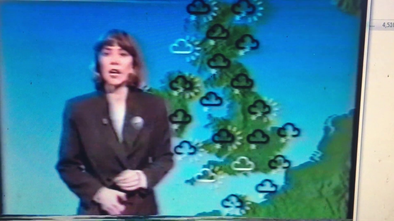 BBC National News and weather coverage of heavy snowfall  - 8th February 1991