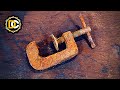 Very Rust Old Mini C Clamp - Restoration | Workshop DC