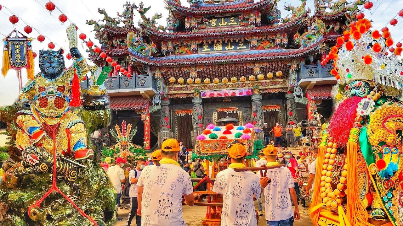兄弟開光‘’侯‘’吾來挺～橋頭黑馬大出手！限時四小時遶境安座☆宜蘭陣頭下來好幾陣☆高雄九甲圍鎮安宮十二瘟王侯千歲慶讚橋頭《靝垚（天聖）府》。黑虎將軍。開光啟靈遶境☆