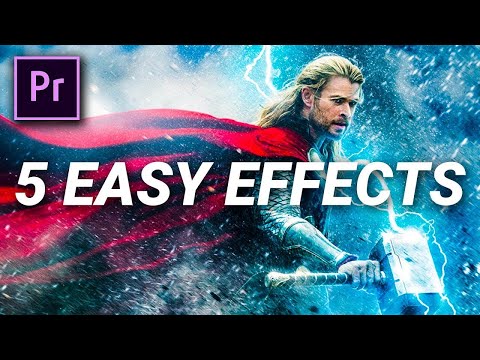 5 FAST & EASY VISUAL EFFECTS in Premiere Pro