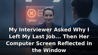 Her screen reflection revealed a shocking truth about my job interview