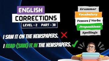 Learn English with Common Errors Level 2 Part 30 | Spotting errors | English Mistakes