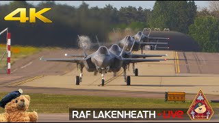 LIVE US AIR FORCE F15 & F35 ACTION 48TH FIGHTER WING  • RAF LAKENHEATH 13.05.24