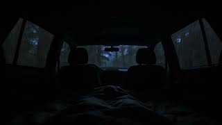 Leave It All To Sink Into Heavy Rain - Relax And Sleep In Cozy Car