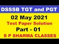 02 May 2021 Weekly Test Discussion Part 1