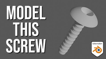 BEGINNERS SKILL SET! How to MODEL a Simple Screw - Blender Modelling Tutorial