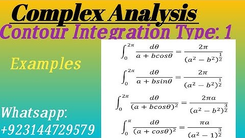 Contour Integration.  Type :1 ( Trigonometric Functions)  in Complex Analysis.