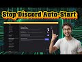 How To Make Discord Not Open On Startup | Speed Up Your PC (2026)