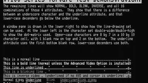 VT100 ASCII Animation: TortureTest