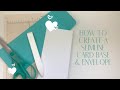 How to Create a Slimline Card Base & Envelope!