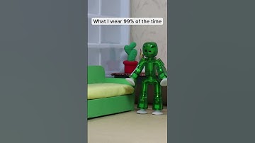 What a #stikbot wears 99% of the time vs  The 1%