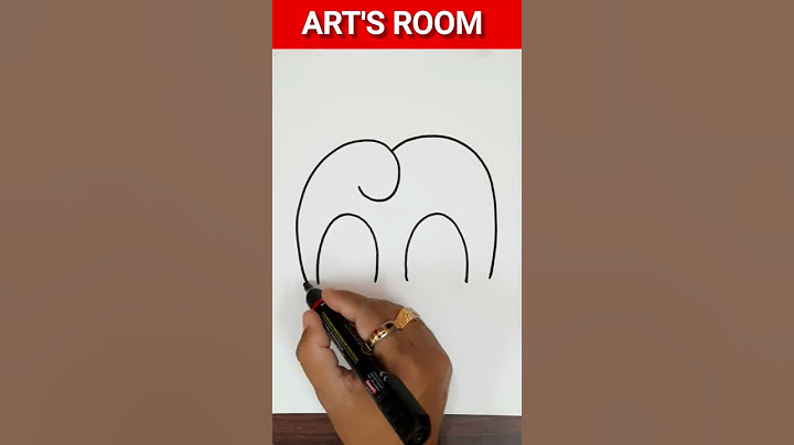 Elephant drawing easy trick for beginners #shorts #youtubeshorts #artsroom