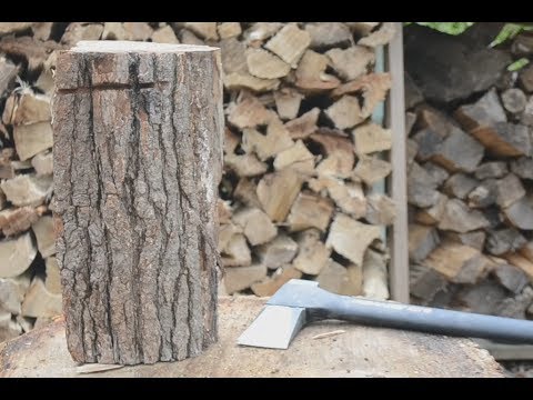 How to Split Firewood - YouTube