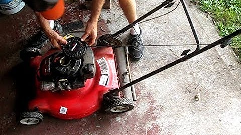 How to easily fix a lawnmower pull start cord