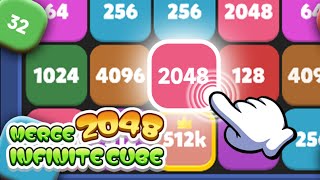Merge 2048 Infinite Cube Game (Gameplay Android) screenshot 4