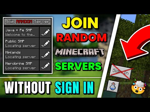 How to join random Minecraft Servers Without Signing in | Without sign in 🤯 | Minecraft pe