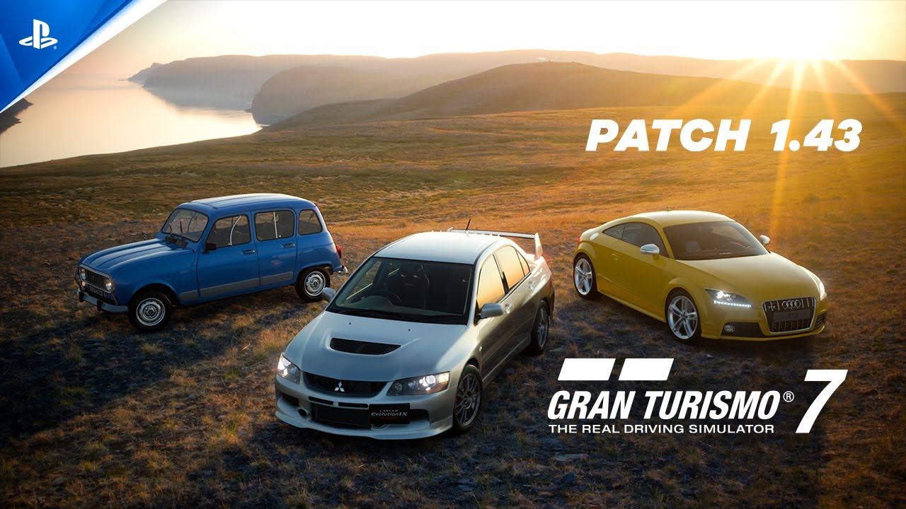 La actualización 1.43 de Gran Turismo 7 presenta tres nuevos eventos, autos nuevos y menú Café