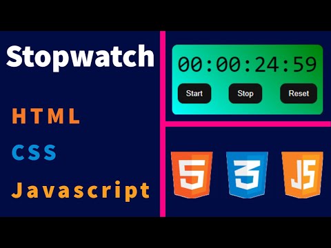 Code Your Own Stopwatch using HTML, CSS, and JavaScript under 15 minutes ⏱️ 🚀