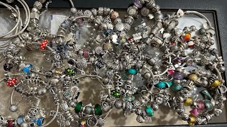 PANDORA MY ENTIRE BRACELET COLLECTION . Can you guess how many I have ? ‍♀