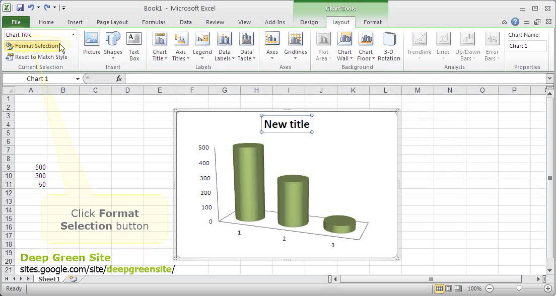 Chart Elements Button