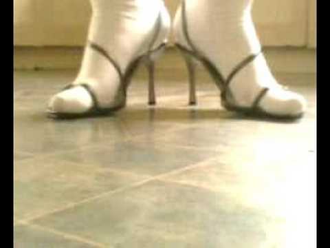 White OTN Socks and Heels