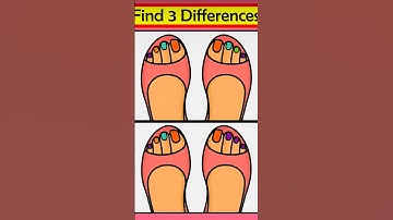 Find 3 Differences | Colorful Nail Polish Puzzle Challenge | Spot the Difference Game