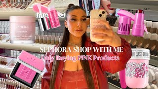 SHOP WITH ME AT SEPHORA | Buying ONLY PINK Products | Sephora Haul