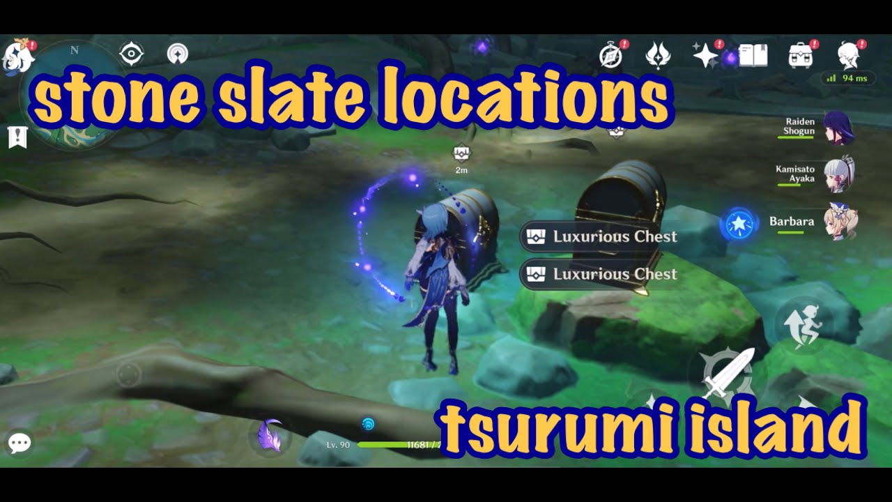 Stone Slate Locations in Tsurumi Island Genshin Impact YouTube