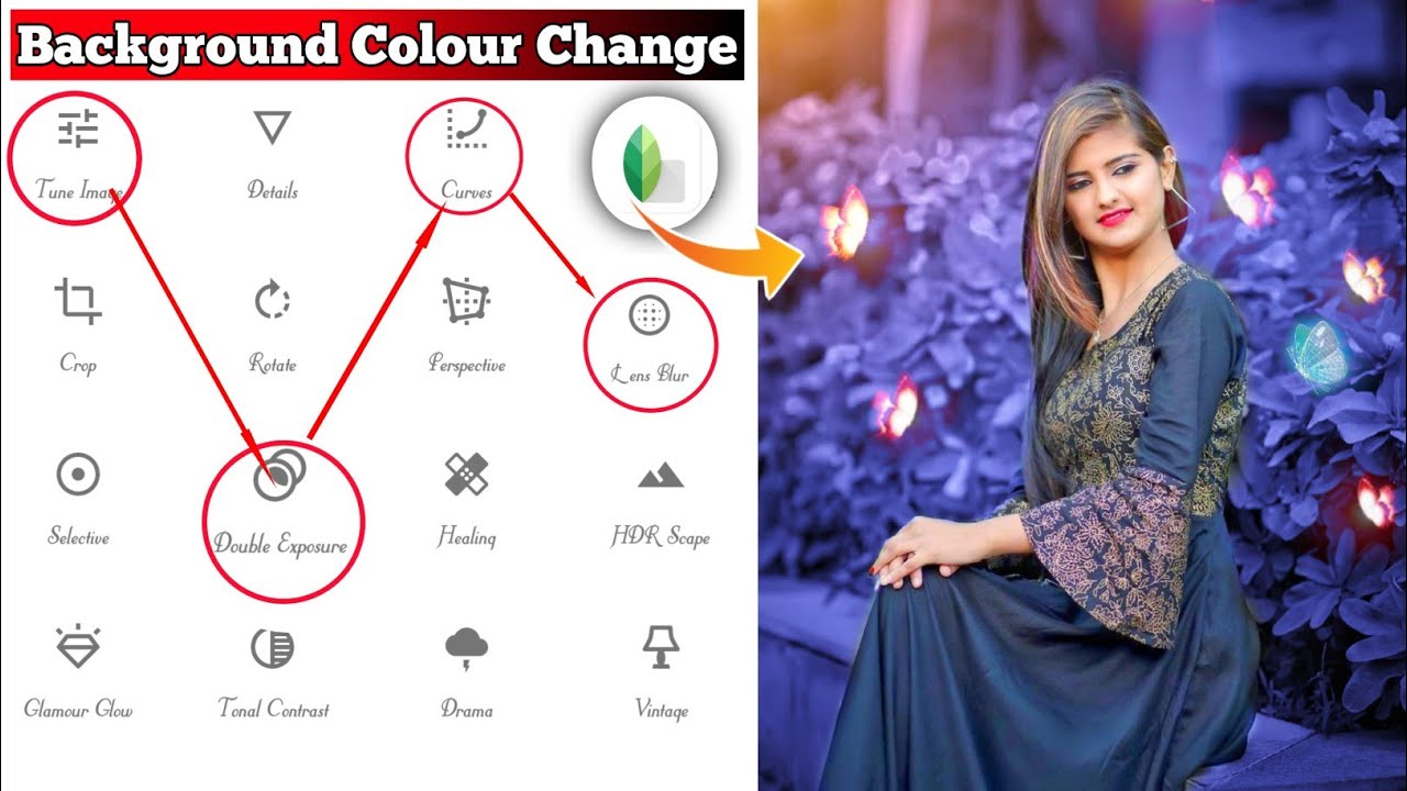 Snapseed Background Colour Change Tricks | Snapseed Photo Editing | Snapseed Background Editing 2022