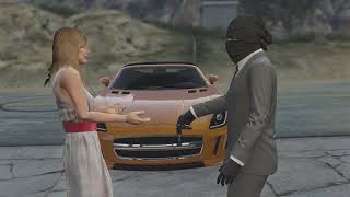 GTA online working on a car at the auto shop