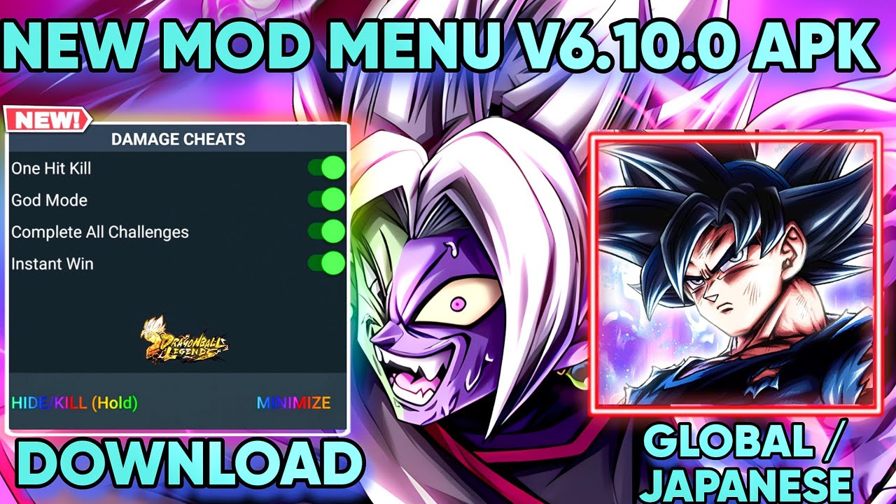 Dragon Ball Legends V6.10.0 MOD MENU APK / DB Legends