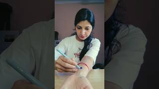 Pen Ink And Mobile Camera Flash Trick