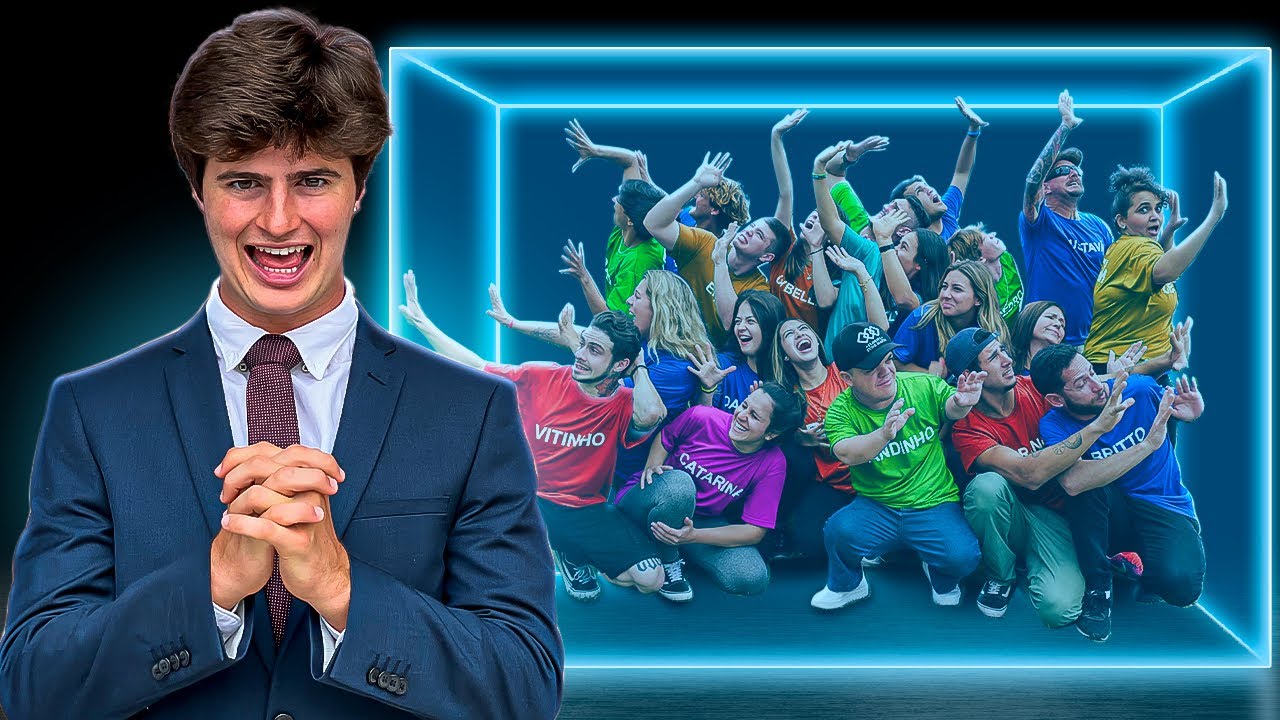 PRENDI 20 ESTRANHOS EM UMA CAIXA!