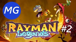 Rayman Legends/ 2 прохождение/ у нас появился новый друг СИНИЙ КОТЕЙКА