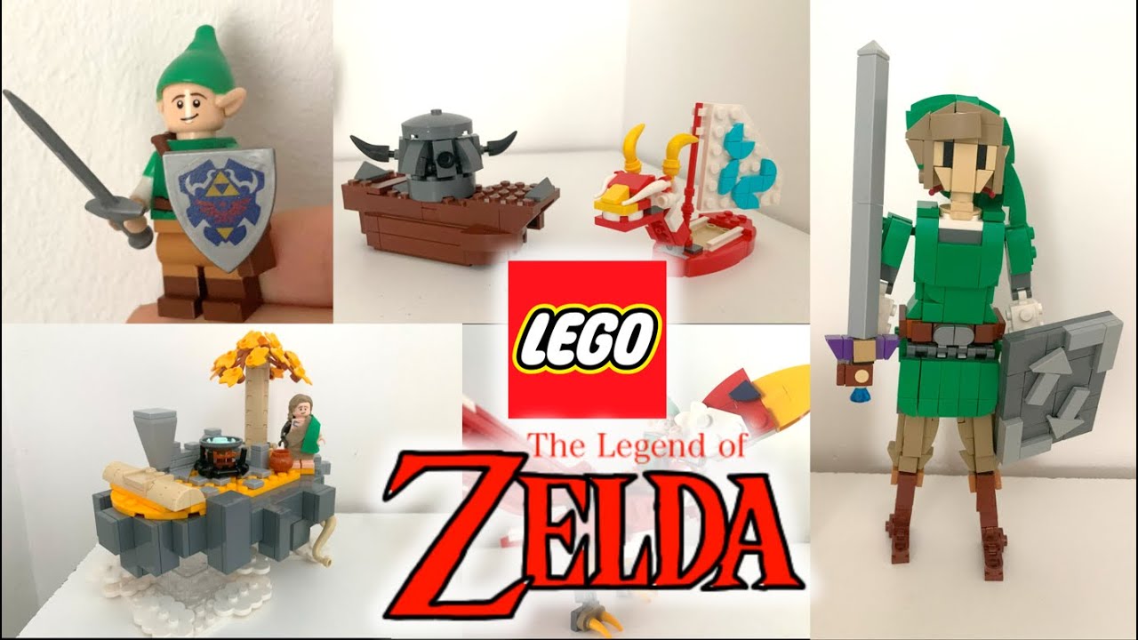 My complete LEGO ZELDA collection + NEW skyward sword link! 