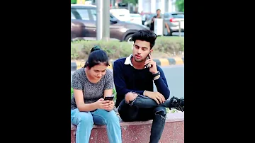 Romantic Call prank on cute girl #shorts #saharul_edit